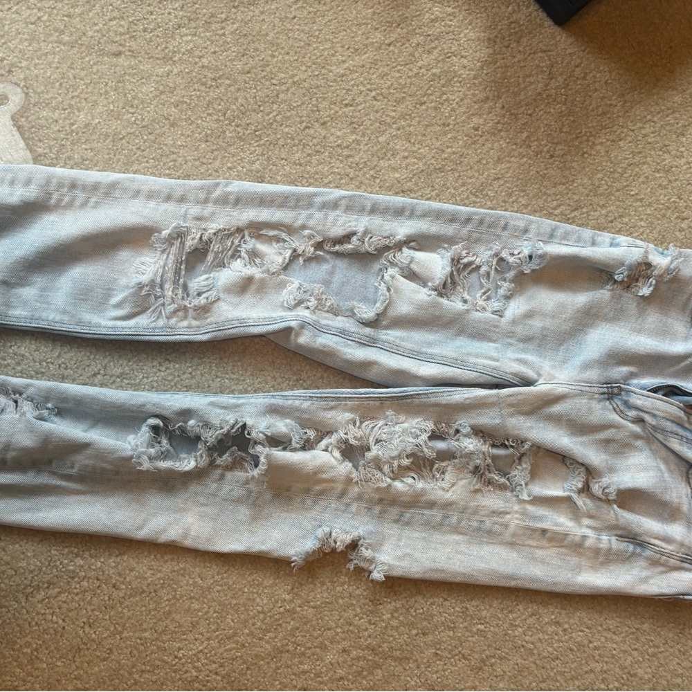 American Eagle Distressed Mom Jeans